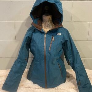 The North Face Women's Blue Hooded Ski Jacket